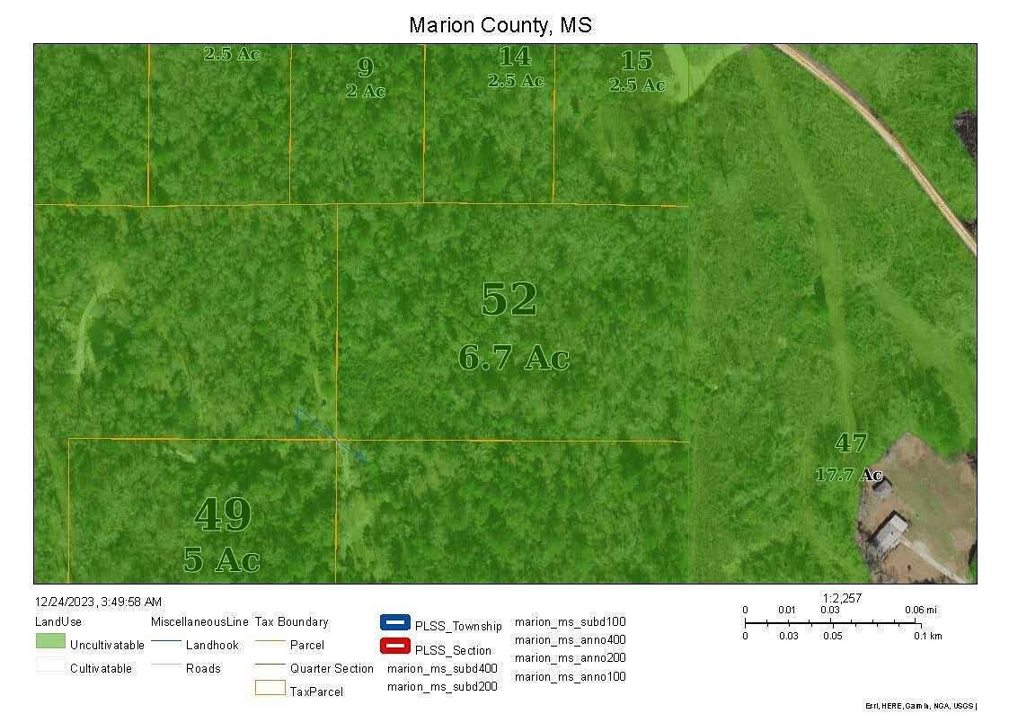 6.7 Acres of Agricultural Land for Sale in Columbia, Mississippi