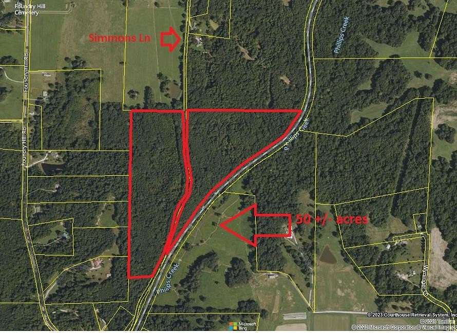 50 Acres of Land for Sale in Puryear, Tennessee