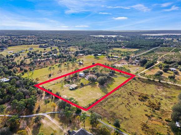 5 Acres of Land with Home for Sale in Eustis, Florida