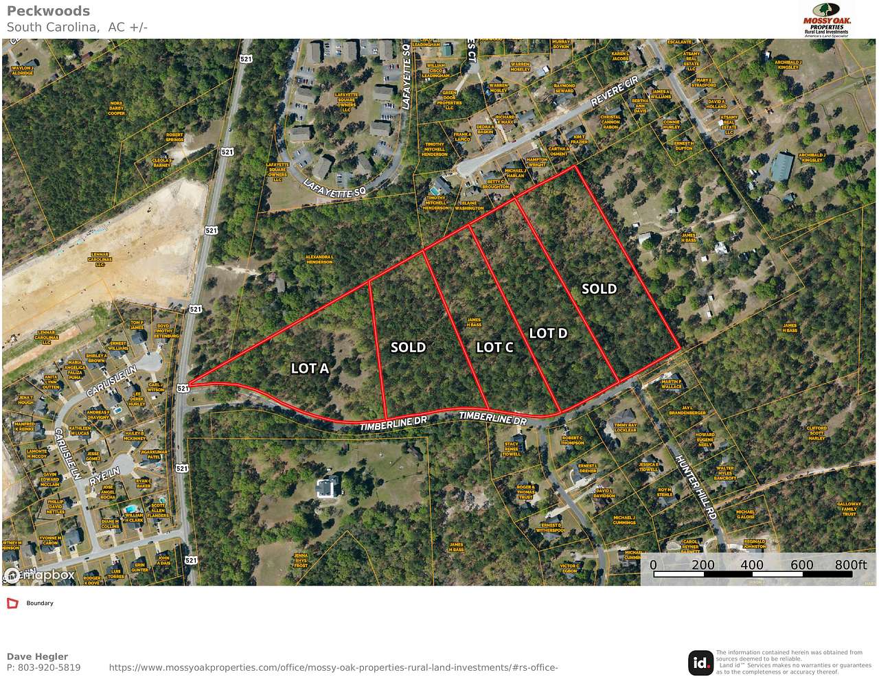 4.7 Acres of Residential Land for Sale in Camden, South Carolina