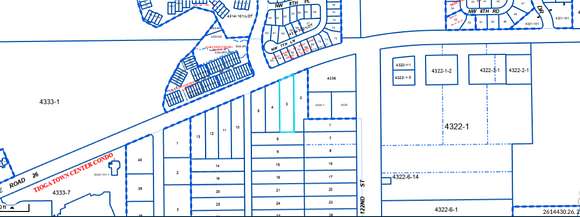 Diagram - Property Lot 3 marked in light Blue