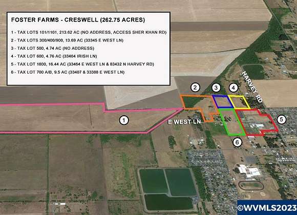 263 Acres of Land for Sale in Creswell, Oregon