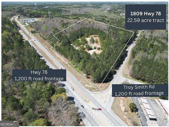 22.6 Acres of Commercial Land for Sale in Monroe, Georgia