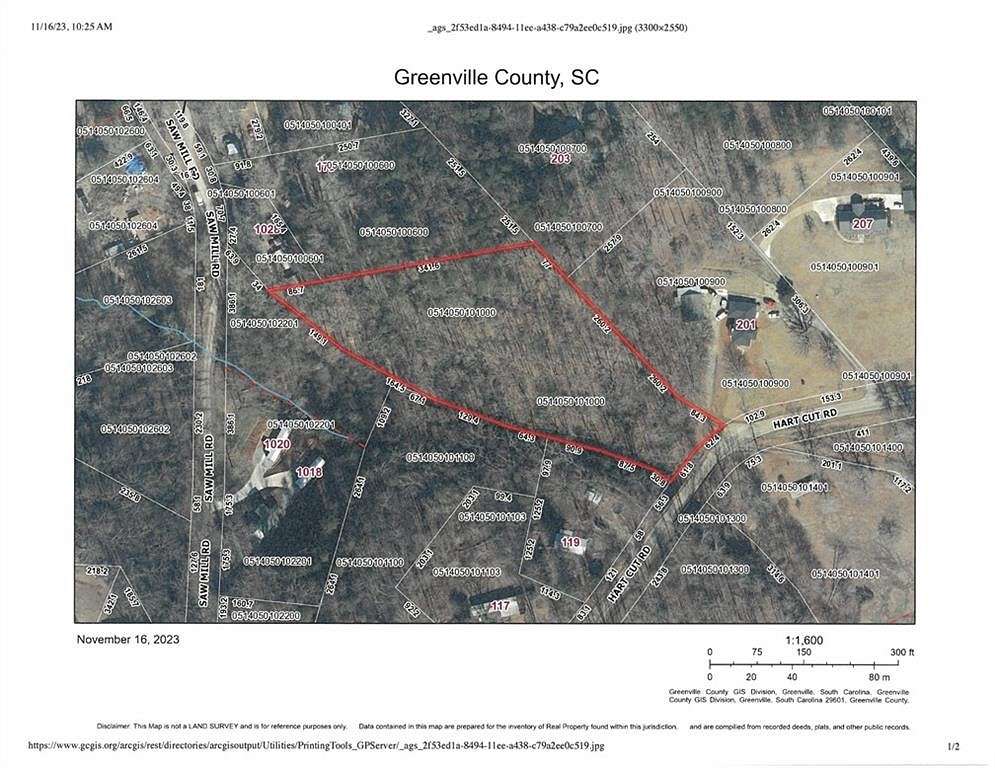 3 Acres of Land for Sale in Marietta, South Carolina