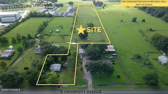 7.2 Acres of Commercial Land for Sale in Carencro, Louisiana
