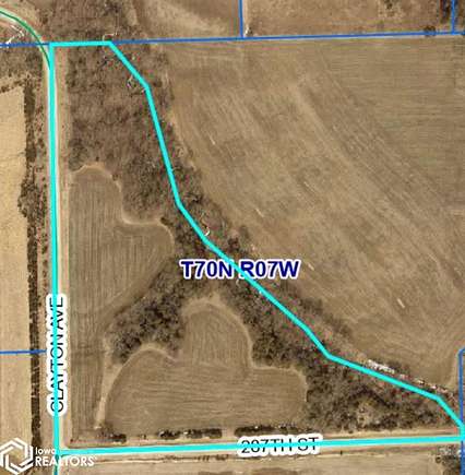 16.6 Acres of Land for Sale in Mount Pleasant, Iowa
