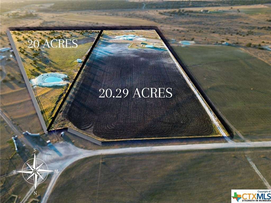 20 Acres of Agricultural Land for Sale in Copperas Cove, Texas