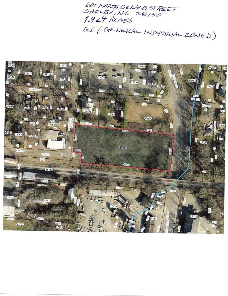 1.9 Acres of Commercial Land for Sale in Shelby, North Carolina