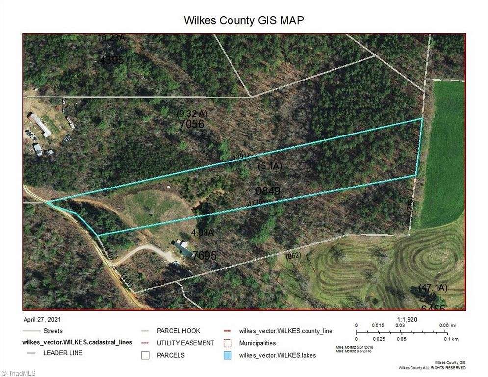 5.1 Acres of Residential Land for Sale in Hays, North Carolina
