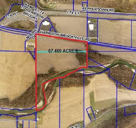 67.5 Acres of Agricultural Land for Sale in West Harrison, Indiana