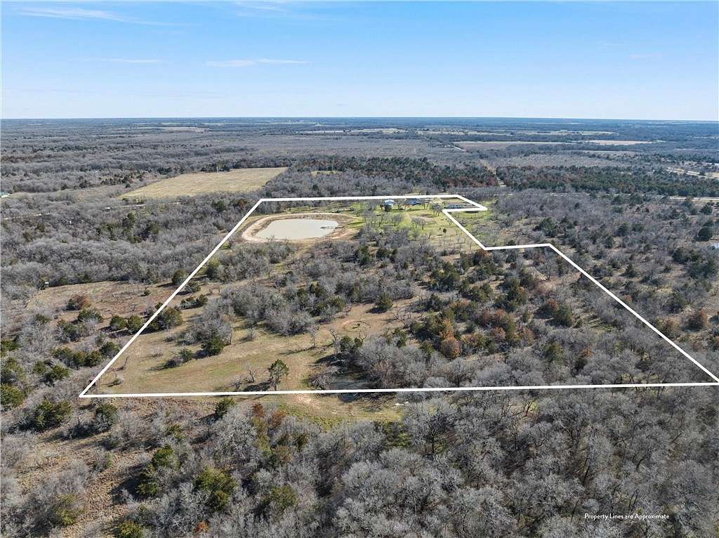 19 Acres of Land with Home for Sale in Groesbeck, Texas