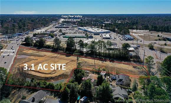 3.1 Acres of Commercial Land for Sale in Fayetteville, North Carolina