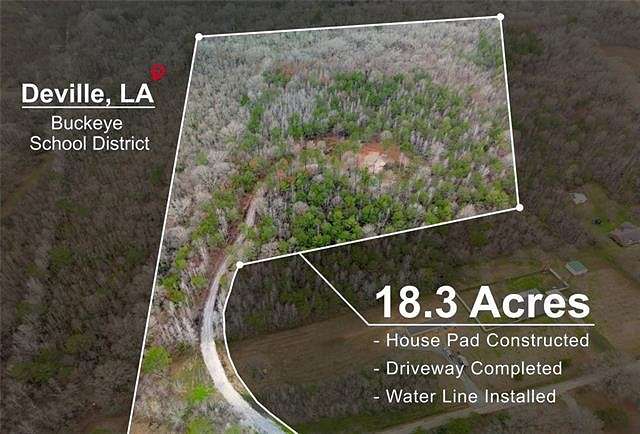 18.3 Acres of Land for Sale in Deville, Louisiana