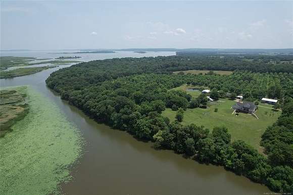 96 Acres of Land with Home for Sale in Stigler, Oklahoma