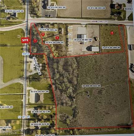 13.5 Acres of Commercial Land for Sale in Orwell, Ohio