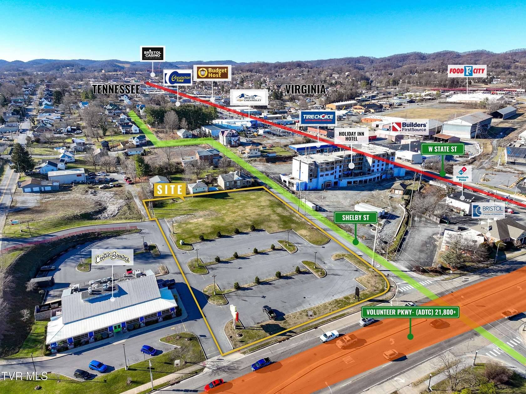 1.8 Acres of Commercial Land for Sale in Bristol, Tennessee