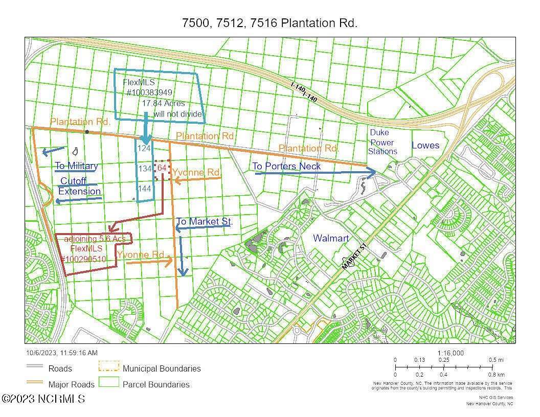 17.8 Acres of Land for Sale in Wilmington, North Carolina