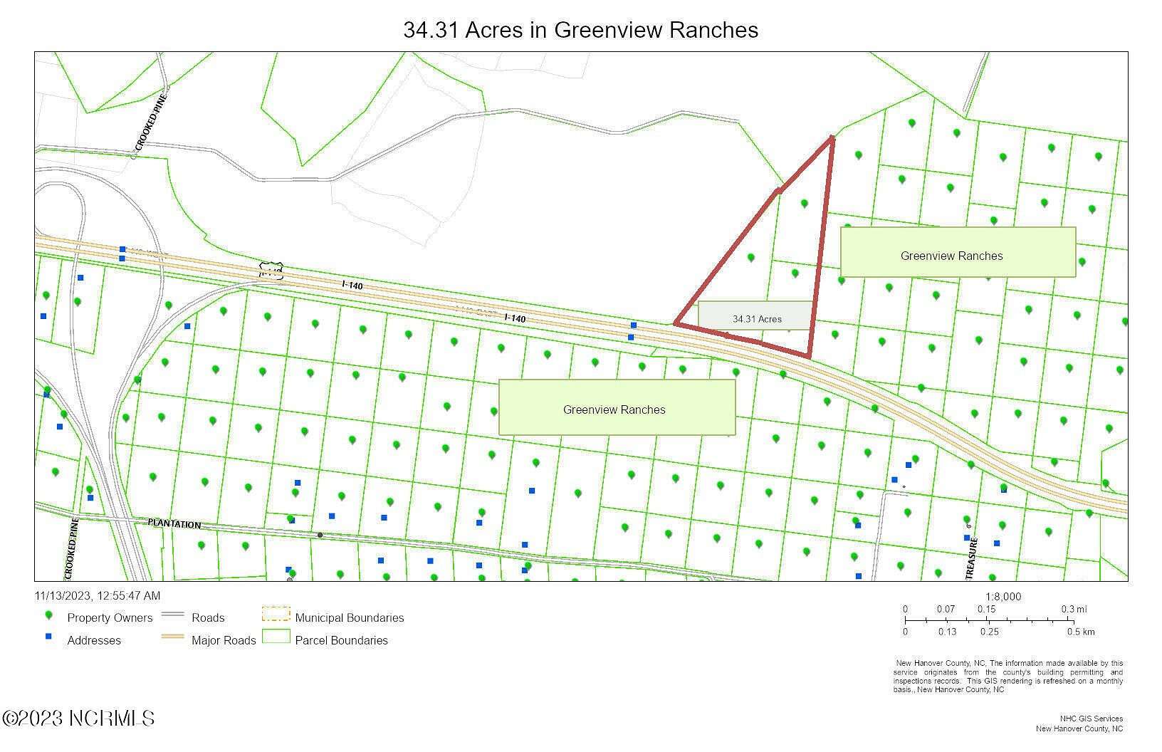 34.3 Acres of Land for Sale in Wilmington, North Carolina