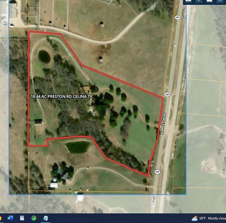 18.4 Acres of Land for Sale in Celina, Texas