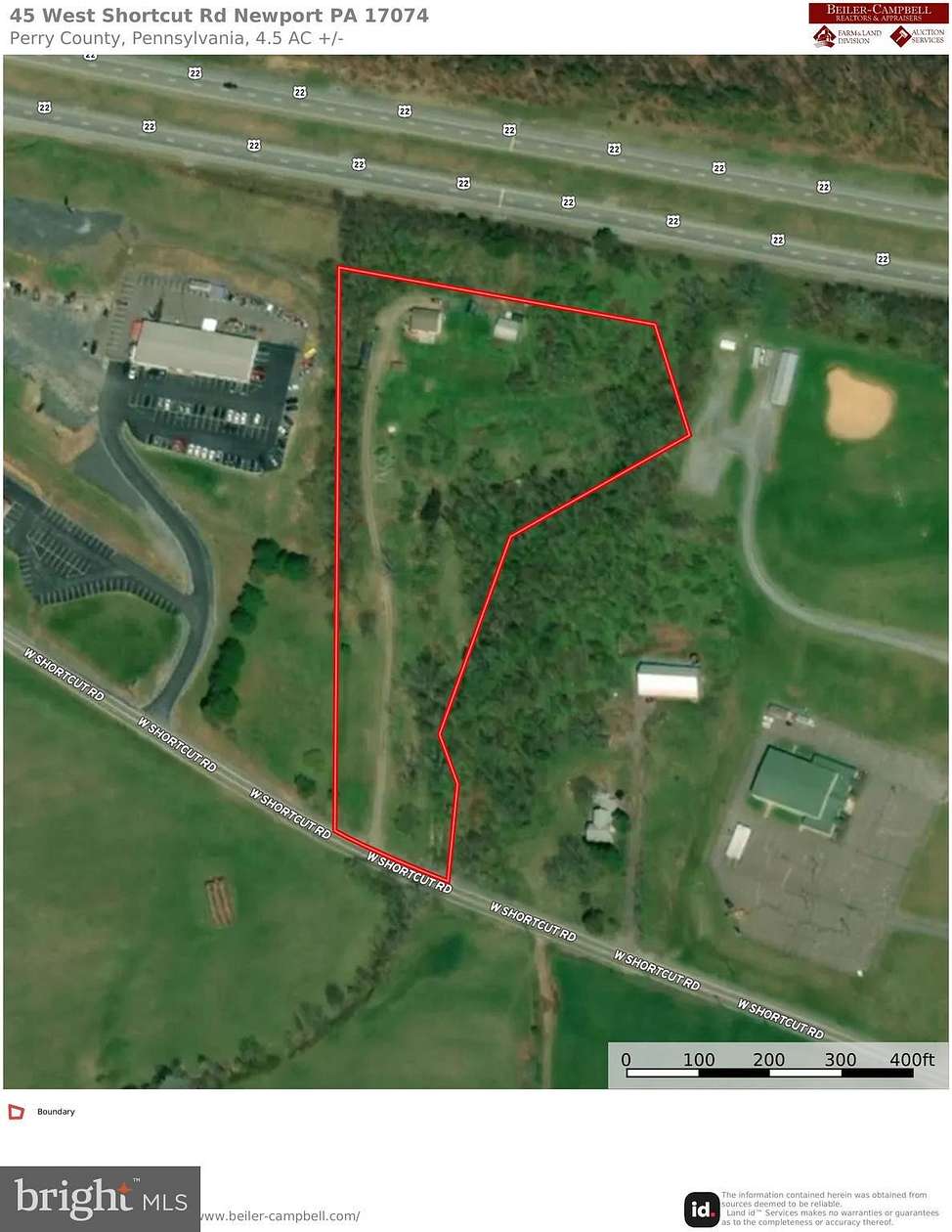 4.5 Acres of Improved Commercial Land for Sale in Newport, Pennsylvania