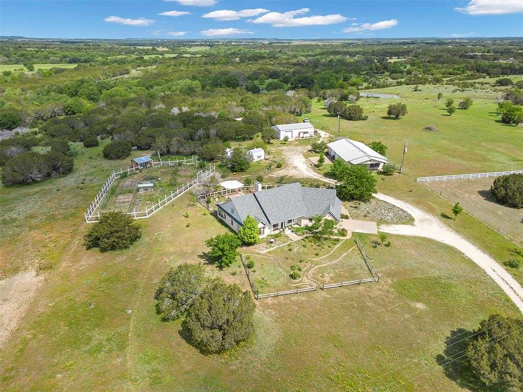 4.8 Acres of Residential Land with Home for Sale in Walnut Springs, Texas