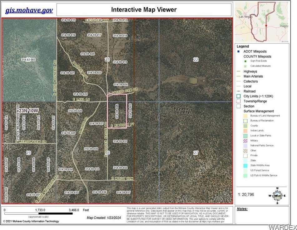 37.9 Acres of Agricultural Land for Sale in Hackberry, Arizona