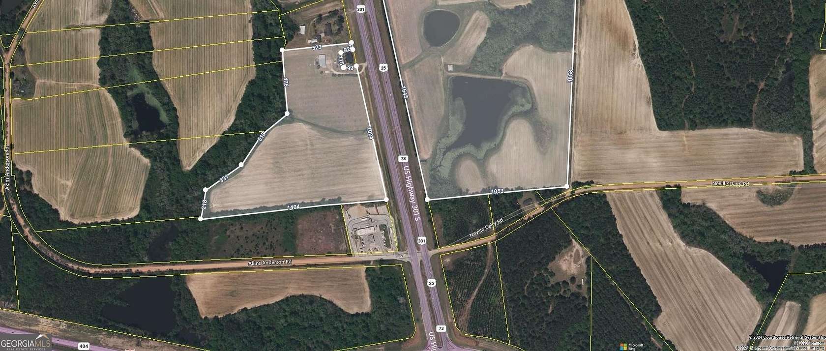 19.9 Acres of Commercial Land for Sale in Register, Georgia