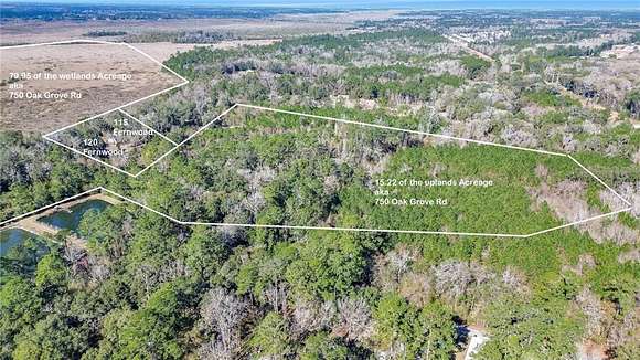 98.8 Acres of Agricultural Land with Home for Sale in Brunswick, Georgia