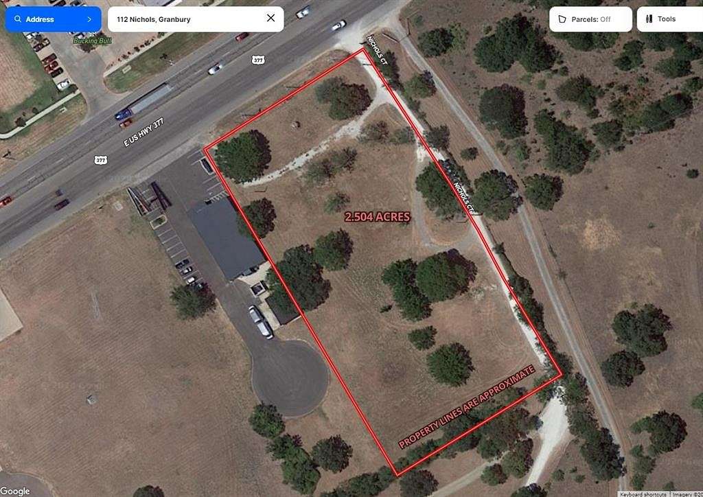 2.5 Acres of Commercial Land for Sale in Granbury, Texas