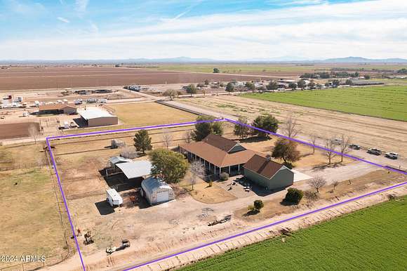 2.9 Acres of Residential Land with Home for Sale in Coolidge, Arizona