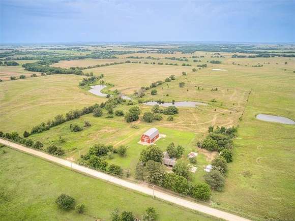 20 Acres of Land with Home for Sale in Council Hill, Oklahoma