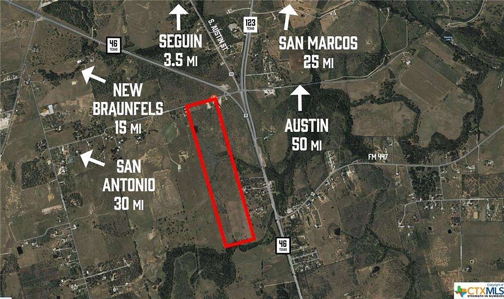 93.8 Acres of Agricultural Land for Sale in Seguin, Texas