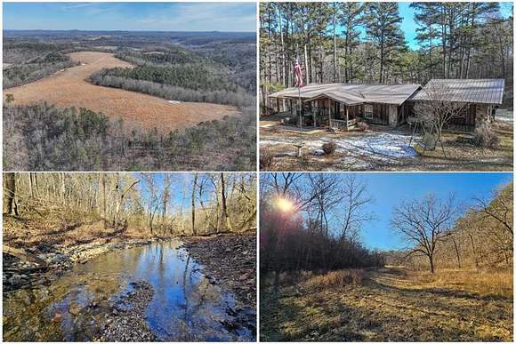 275 Acres of Land with Home for Sale in Vanzant, Missouri