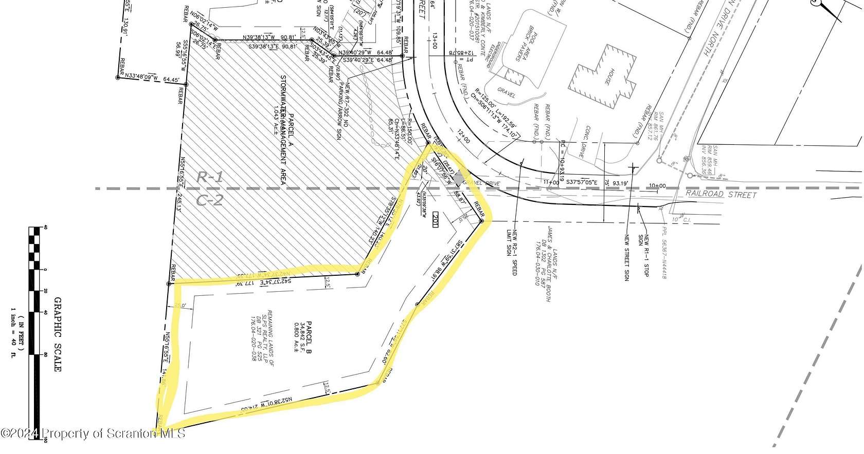 0.8 Acres of Commercial Land for Sale in Moosic, Pennsylvania