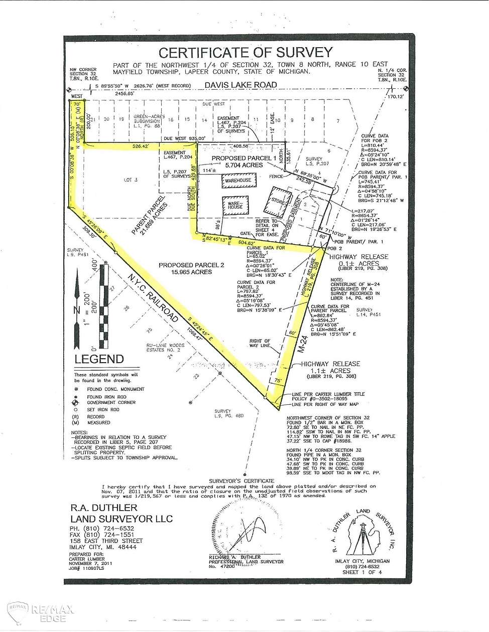 16 Acres of Commercial Land for Sale in Lapeer, Michigan