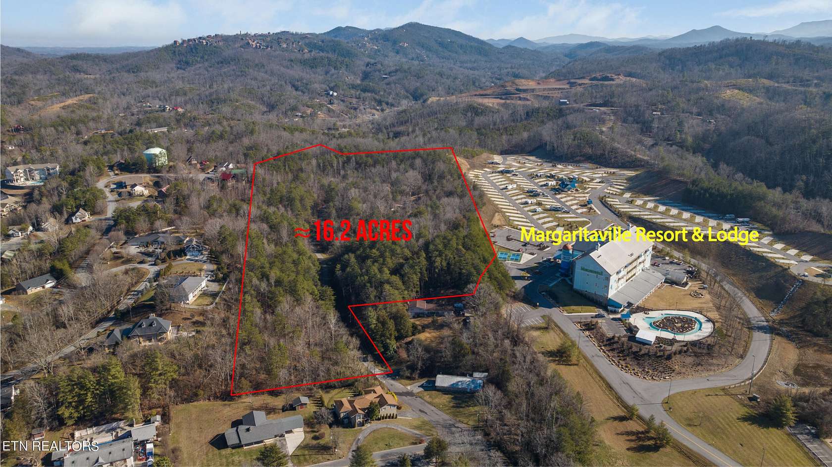 16.2 Acres of Land with Home for Sale in Pigeon Forge, Tennessee