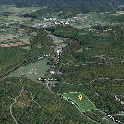 6.4 Acres of Residential Land for Sale in New Castle, Virginia