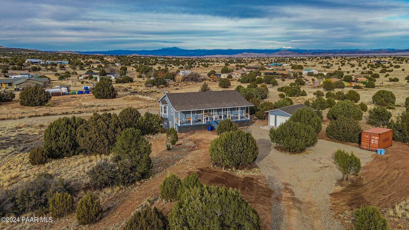 5.3 Acres of Residential Land with Home for Sale in Prescott, Arizona