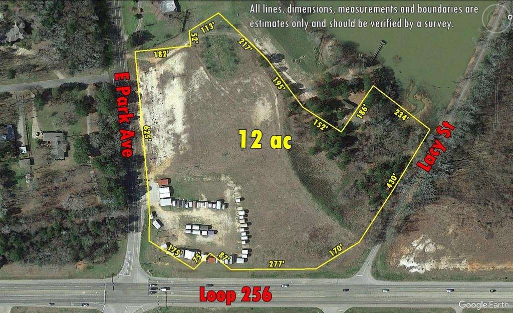 12 Acres of Improved Commercial Land for Sale in Palestine, Texas