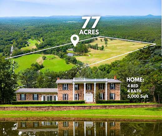 77 Acres of Recreational Land with Home for Sale in Mount Ida, Arkansas