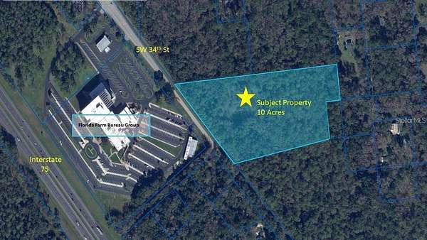 10 Acres of Mixed-Use Land for Sale in Gainesville, Florida