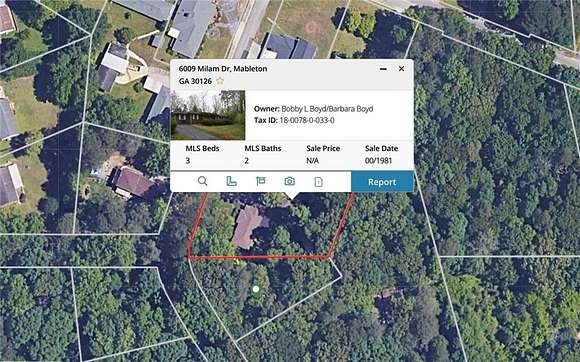 1.1 Acres of Residential Land with Home for Sale in Mableton, Georgia