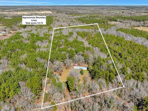 19.7 Acres of Recreational Land with Home for Sale in Tenaha, Texas