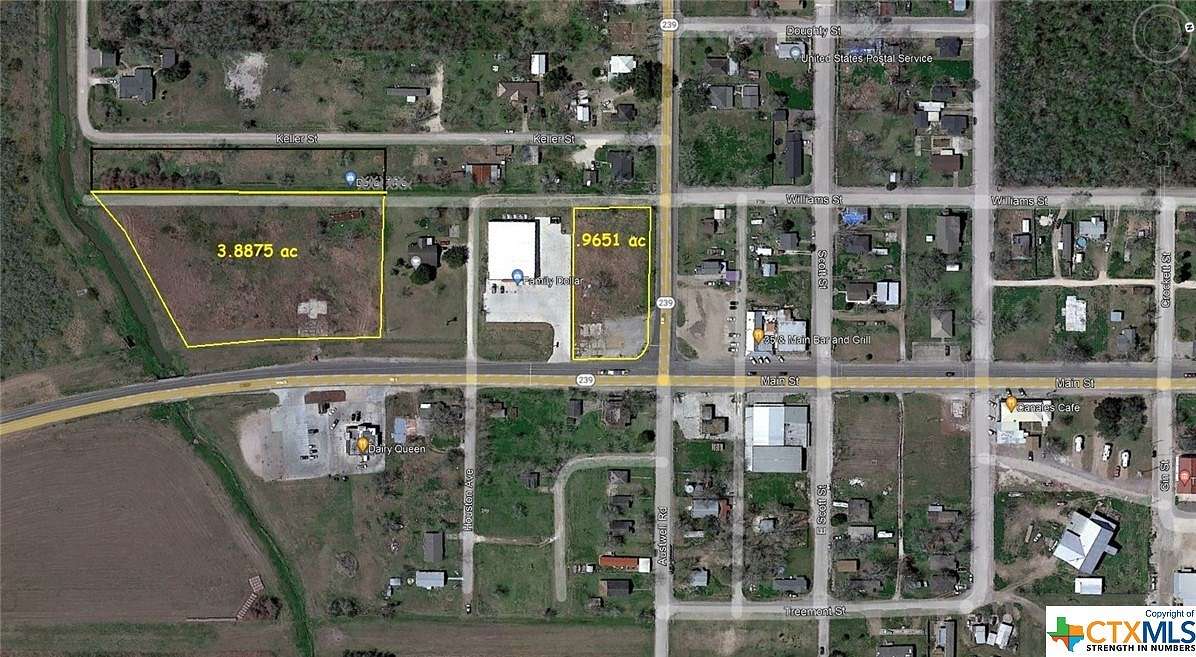 3.888 Acres of Land for Sale in Tivoli, Texas