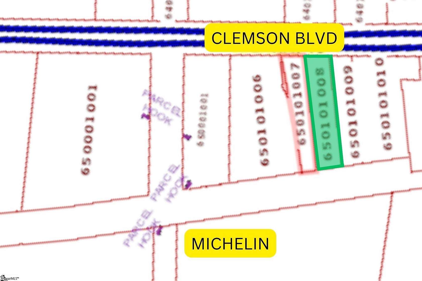 0.59 Acres of Commercial Land for Sale in Pendleton, South Carolina