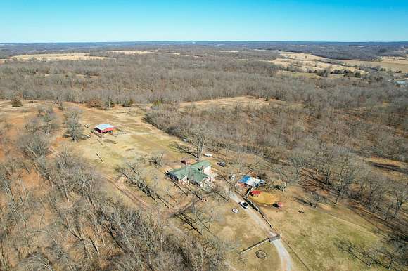 40 Acres of Agricultural Land with Home for Sale in Wyandotte, Oklahoma