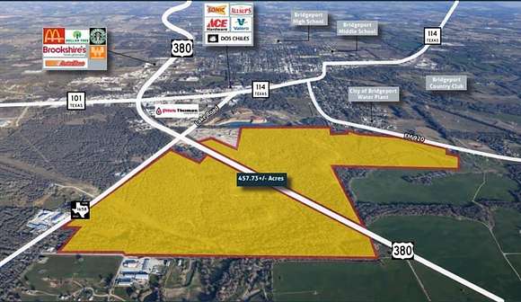 458 Acres of Land for Sale in Bridgeport, Texas