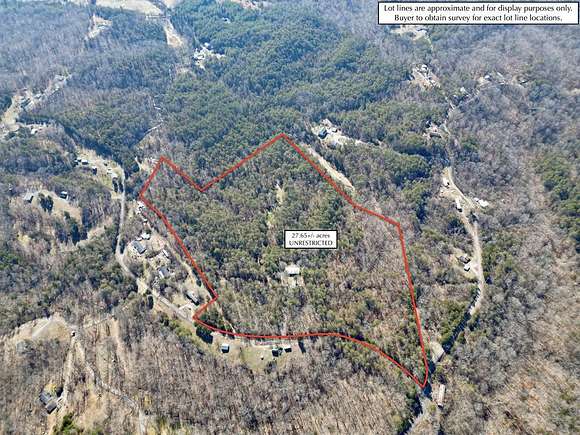 27.7 Acres of Recreational Land with Home for Sale in Kodak, Tennessee