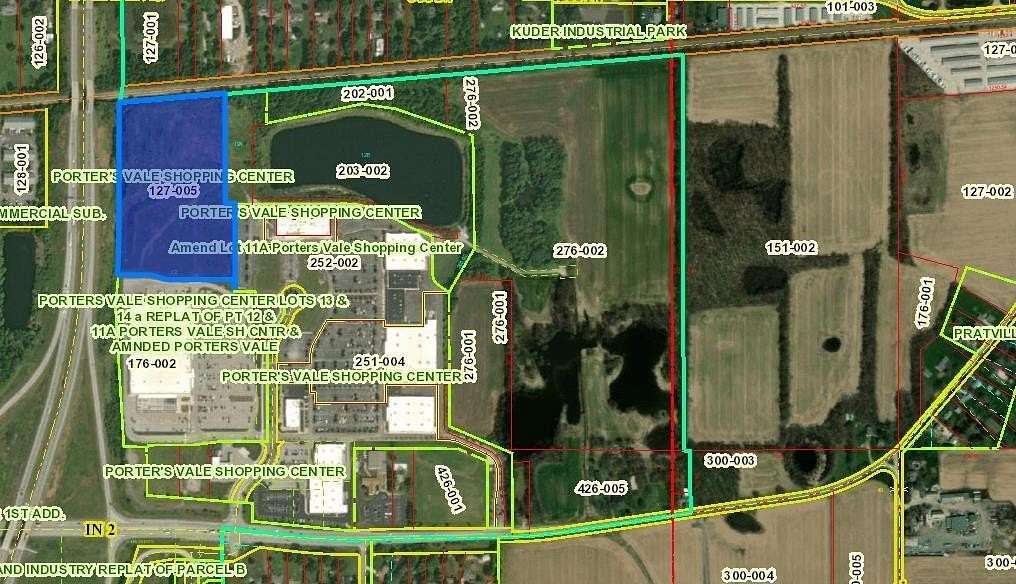 12.7 Acres of Commercial Land for Sale in Valparaiso, Indiana
