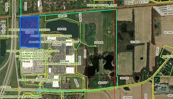 15.7 Acres of Commercial Land for Sale in Valparaiso, Indiana